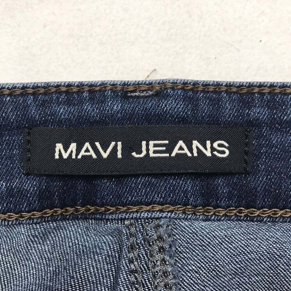 MAVI Zach Jeans Men 38x32 Straight Regular Fit Stretch Whisker Wash Blue Denim - Picture 11 of 16
